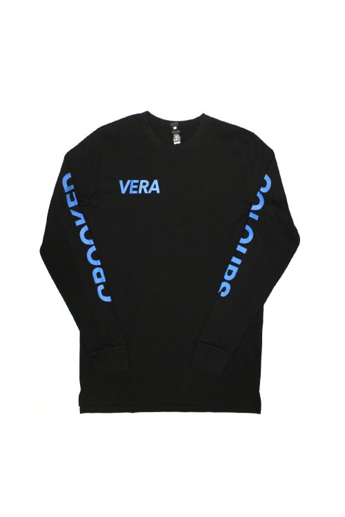 Vera Black Longsleeve Tee by Crooked Colours